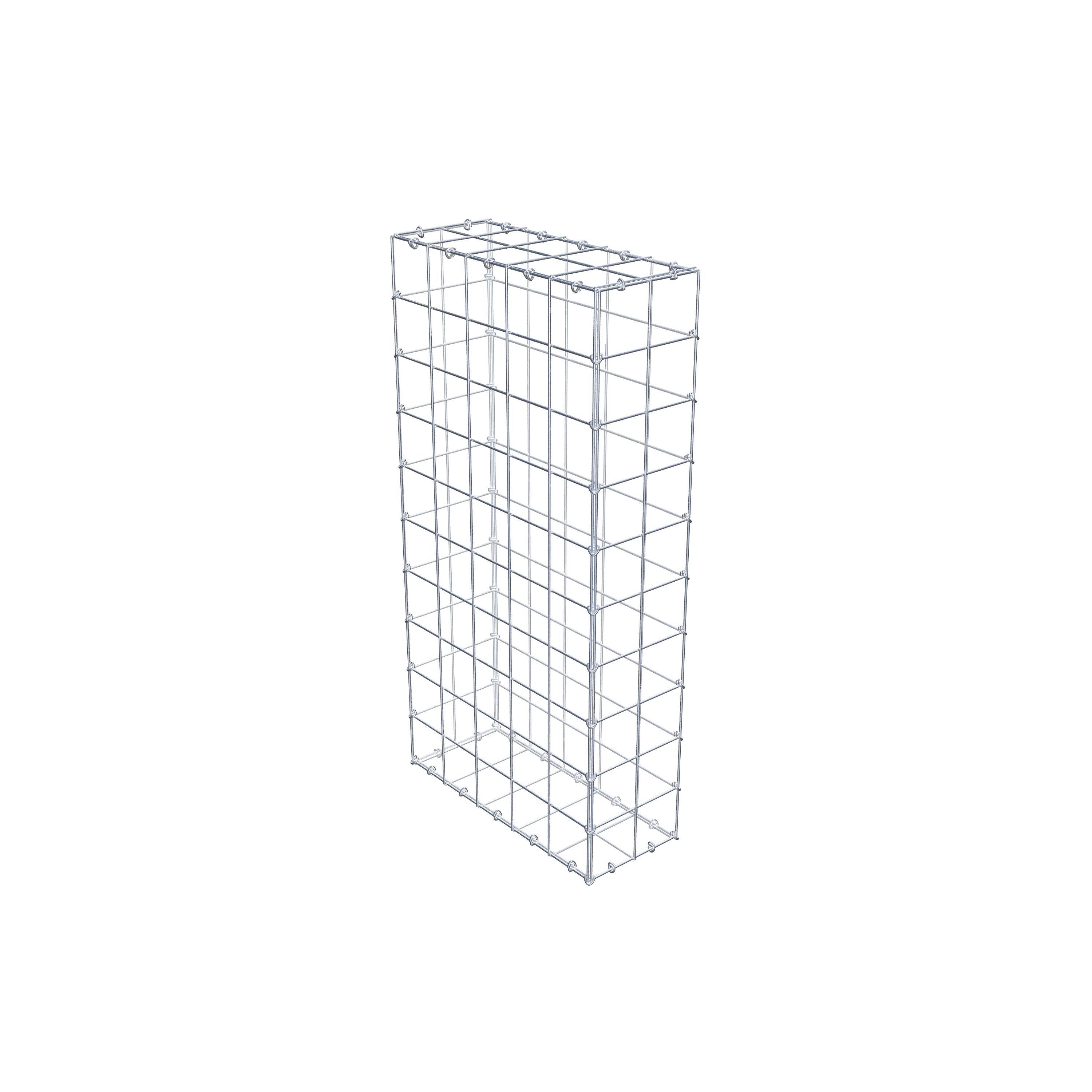 Schanskorf 100 cm x 50 cm x 20 cm (L x H x D), maaswijdte 10 cm x 10 cm, C-ring