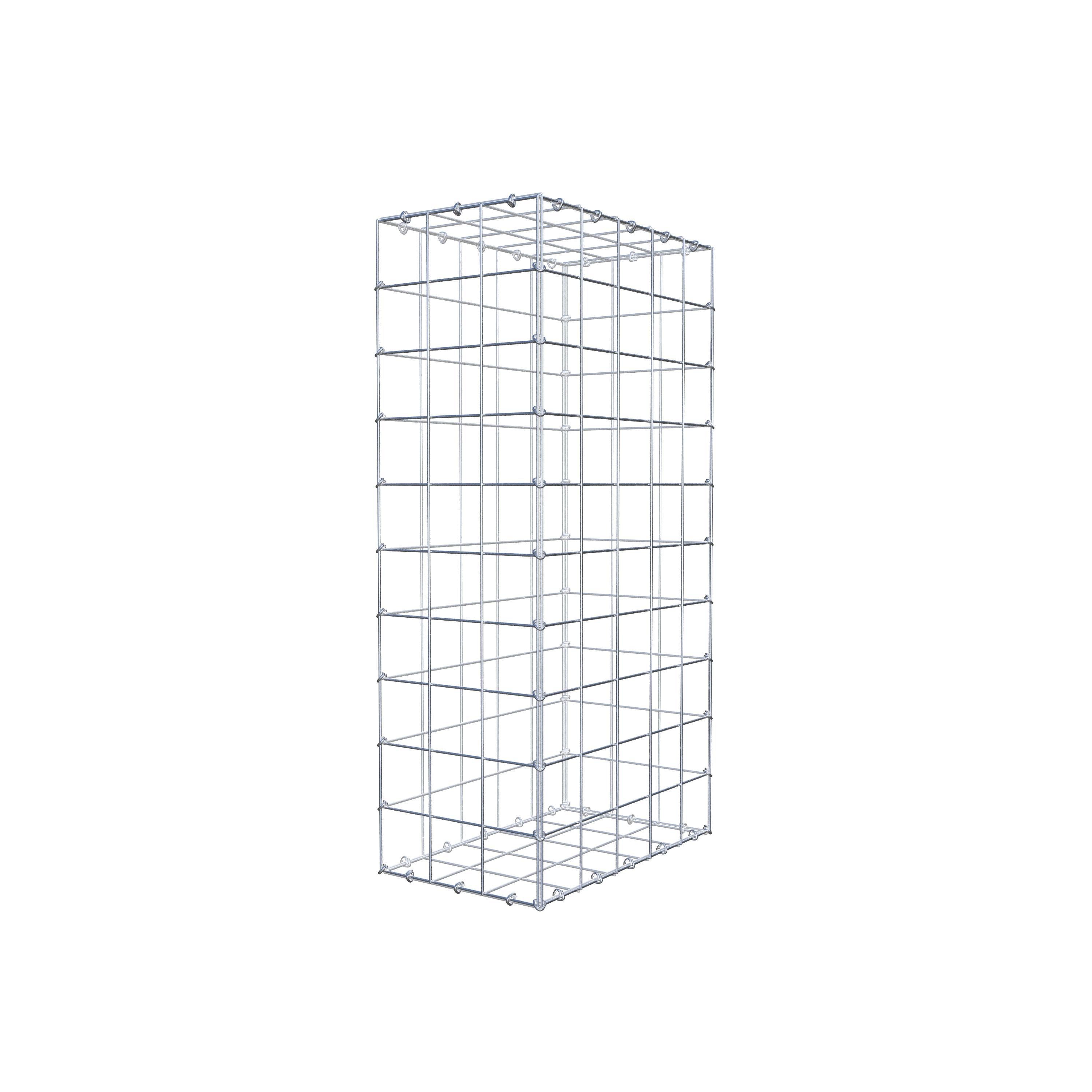 Gabion 100 cm x 50 cm x 30 cm (L x H x D), mesh size 10 cm x 10 cm, C-ring