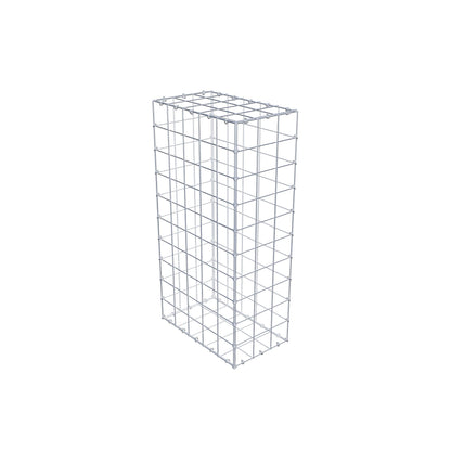 Gabion 100 cm x 50 cm x 30 cm (L x H x P), maille 10 cm x 10 cm, anneau en C