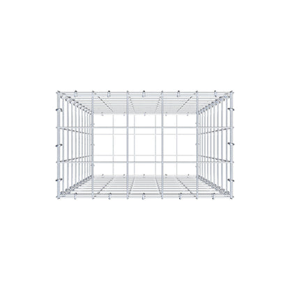 Gabion 100 cm x 50 cm x 30 cm (L x H x P), maille 10 cm x 10 cm, anneau en C