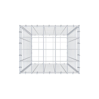 Schanskorf 100 cm x 50 cm x 40 cm (L x H x D), maaswijdte 10 cm x 10 cm, C-ring