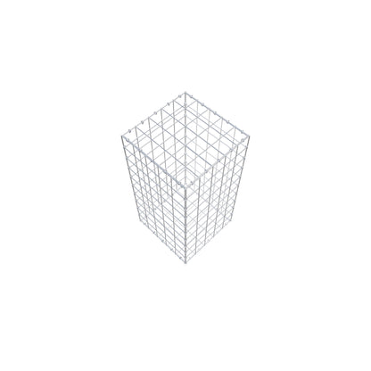 Gavión 100 cm x 50 cm x 50 cm (L x A x P), malla 10 cm x 10 cm, anillo en C