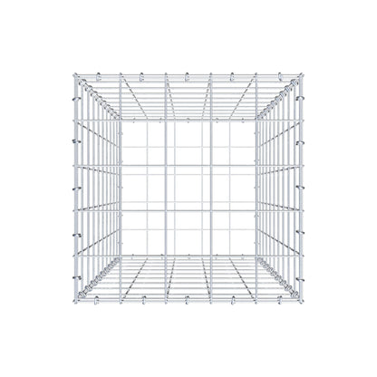 Gavión 100 cm x 50 cm x 50 cm (L x A x P), malla 10 cm x 10 cm, anillo en C