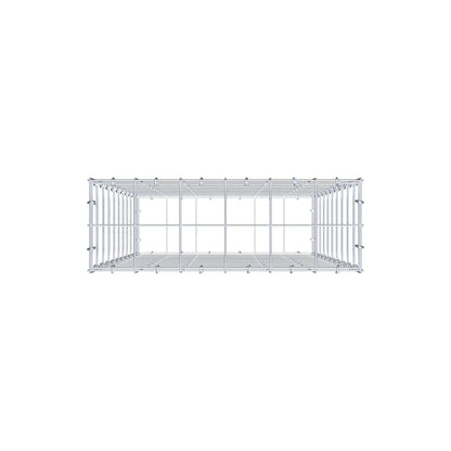 Gabione 100 cm x 60 cm x 20 cm (L x H x T), Maschenweite 10 cm x 10 cm, C-Ring