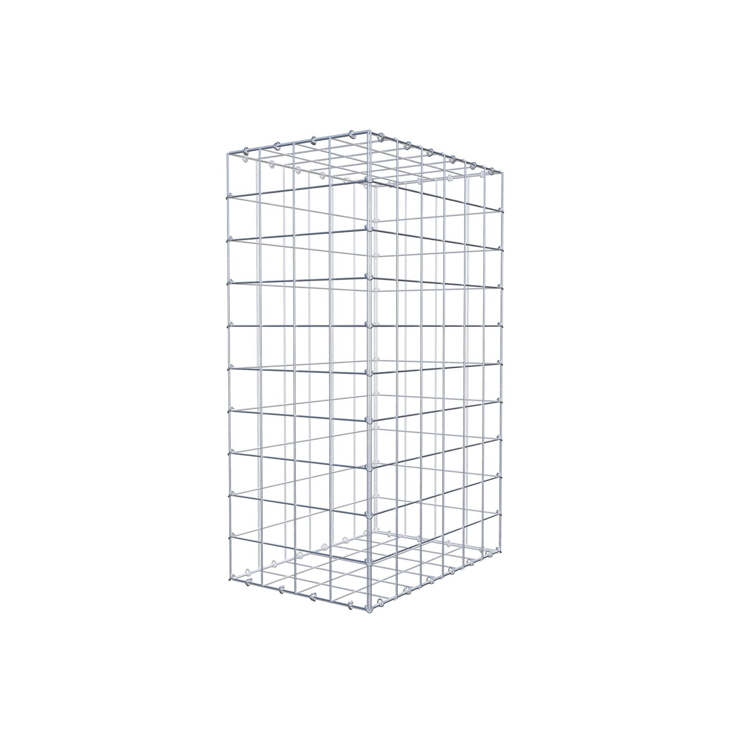 Gabion 100 cm x 60 cm x 40 cm (L x H x D), maskestørrelse 10 cm x 10 cm, C-ring