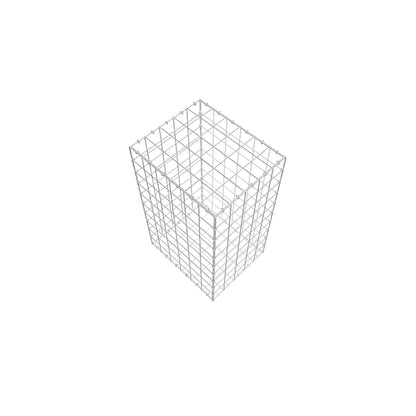 Gabion 100 cm x 60 cm x 50 cm (L x H x D), mesh size 10 cm x 10 cm, C-ring