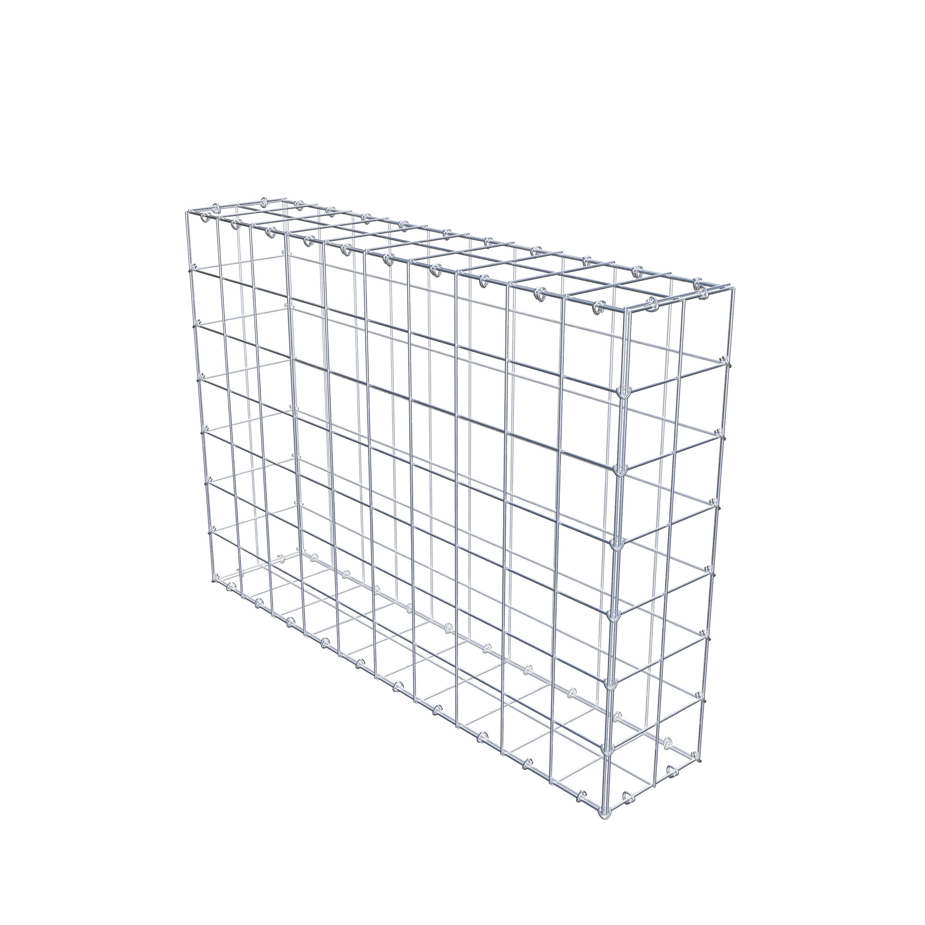 Schanskorf 100 cm x 70 cm x 20 cm (L x H x D), maaswijdte 10 cm x 10 cm, C-ring