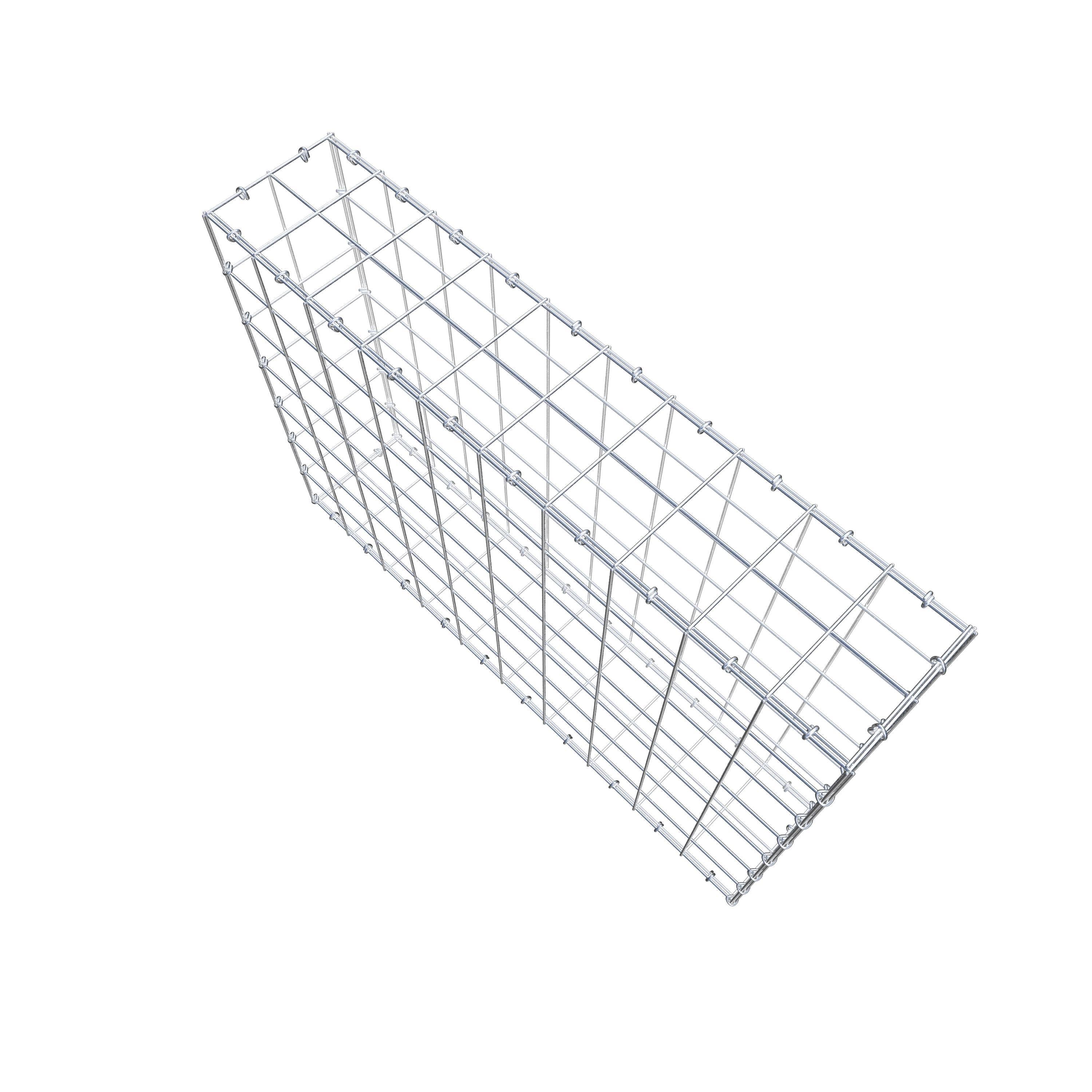 Schanskorf 100 cm x 70 cm x 20 cm (L x H x D), maaswijdte 10 cm x 10 cm, C-ring