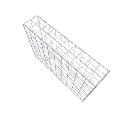 Gabion 100 cm x 70 cm x 20 cm (L x H x D), maskstorlek 10 cm x 10 cm, C-ring