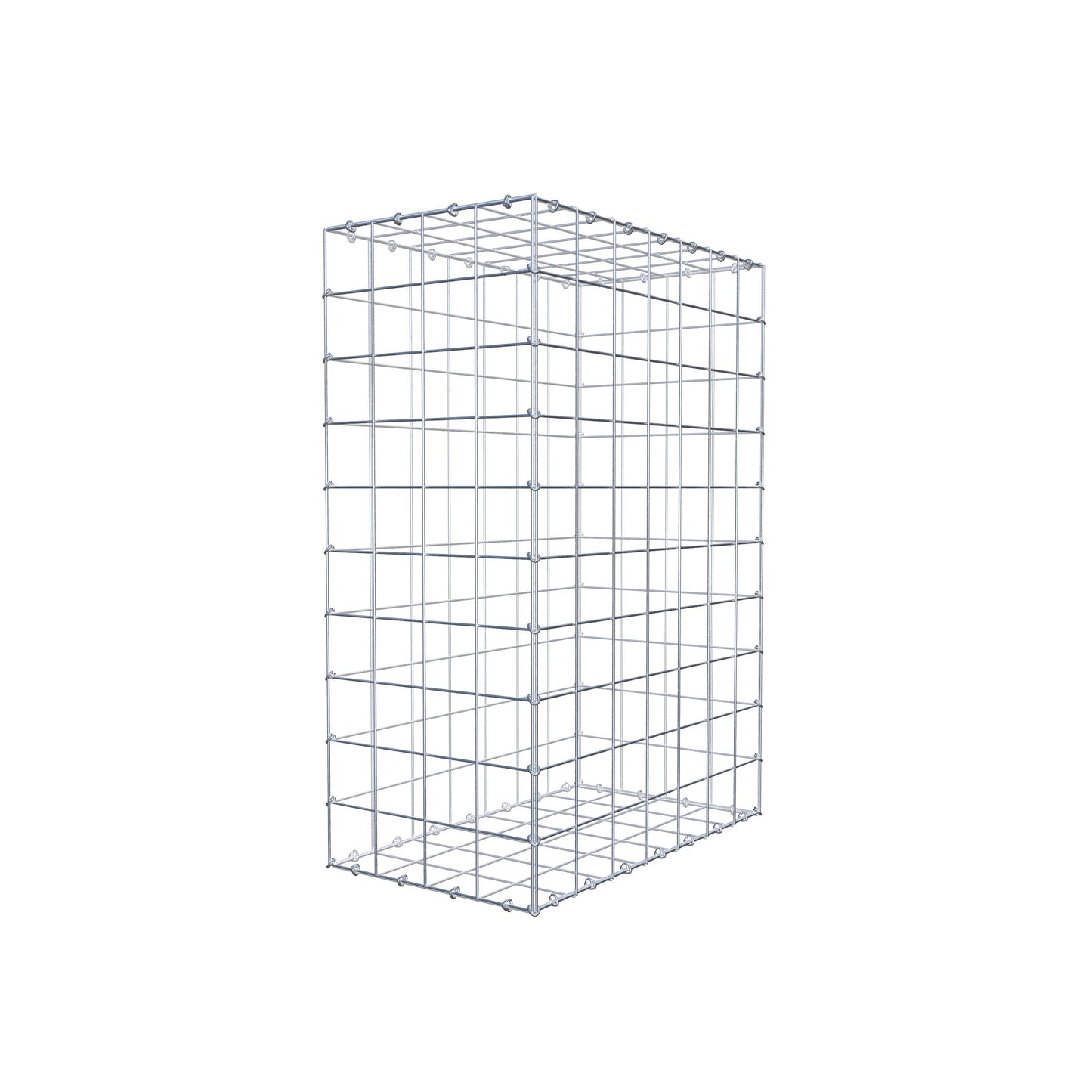 Gabion 100 cm x 70 cm x 40 cm (L x H x P), mailles 10 cm x 10 cm, anneau en C