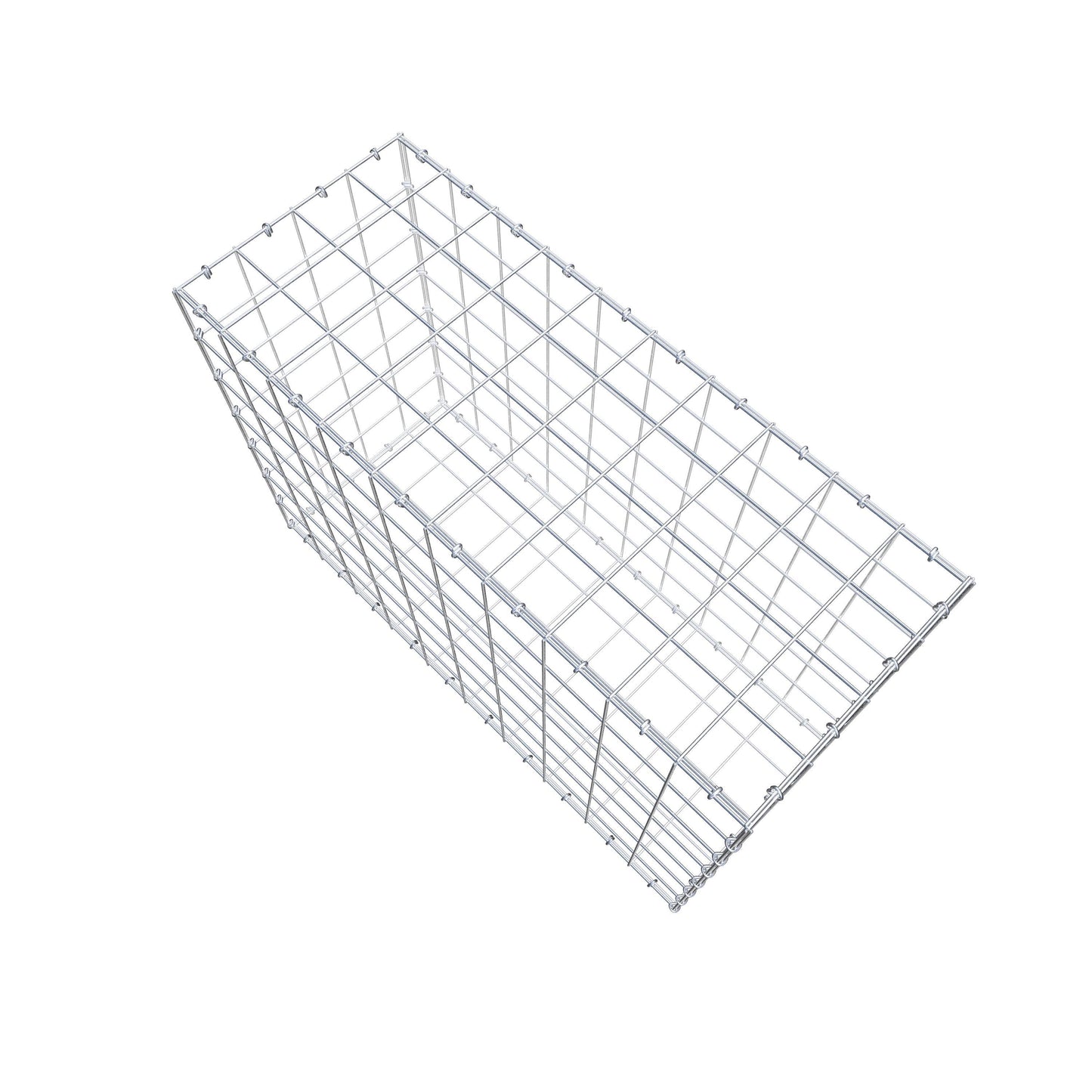 Gabion 100 cm x 70 cm x 40 cm (L x H x P), mailles 10 cm x 10 cm, anneau en C