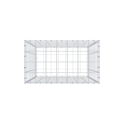 Gabion 100 cm x 70 cm x 40 cm (L x H x P), mailles 10 cm x 10 cm, anneau en C