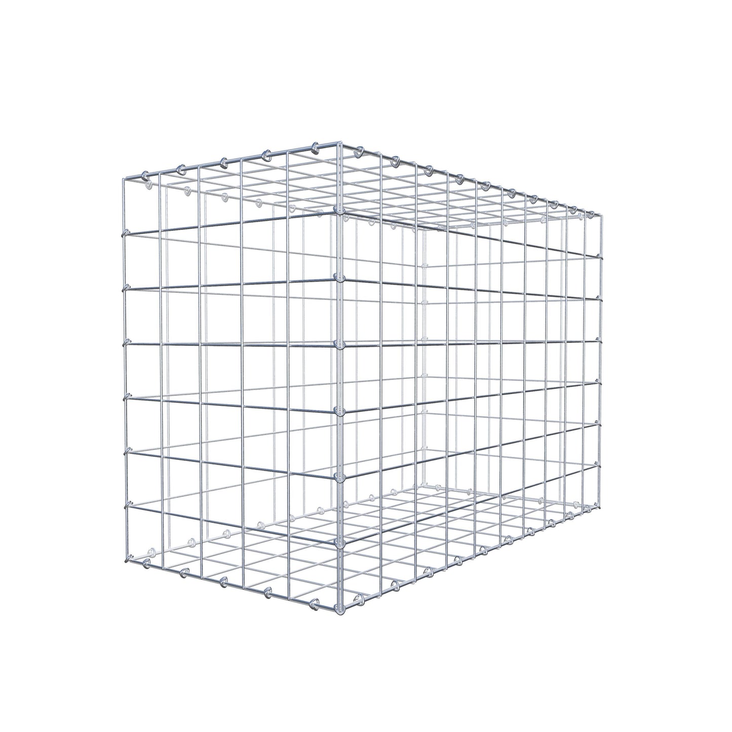 Gabion 100 cm x 70 cm x 50 cm (L x H x D), maskestørrelse 10 cm x 10 cm, C-ring