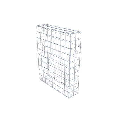 Gabion 100 cm x 80 cm x 20 cm (L x H x P), mailles 10 cm x 10 cm, anneau en C