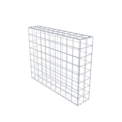 Gabion 100 cm x 80 cm x 20 cm (L x H x P), mailles 10 cm x 10 cm, anneau en C