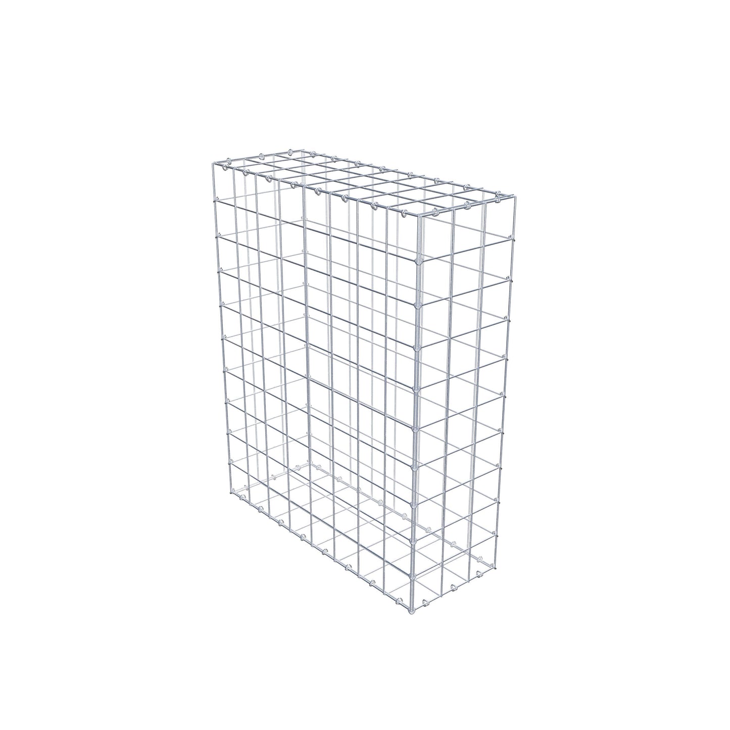 Gabion 100 cm x 80 cm x 30 cm (L x H x D), mesh size 10 cm x 10 cm, C-ring