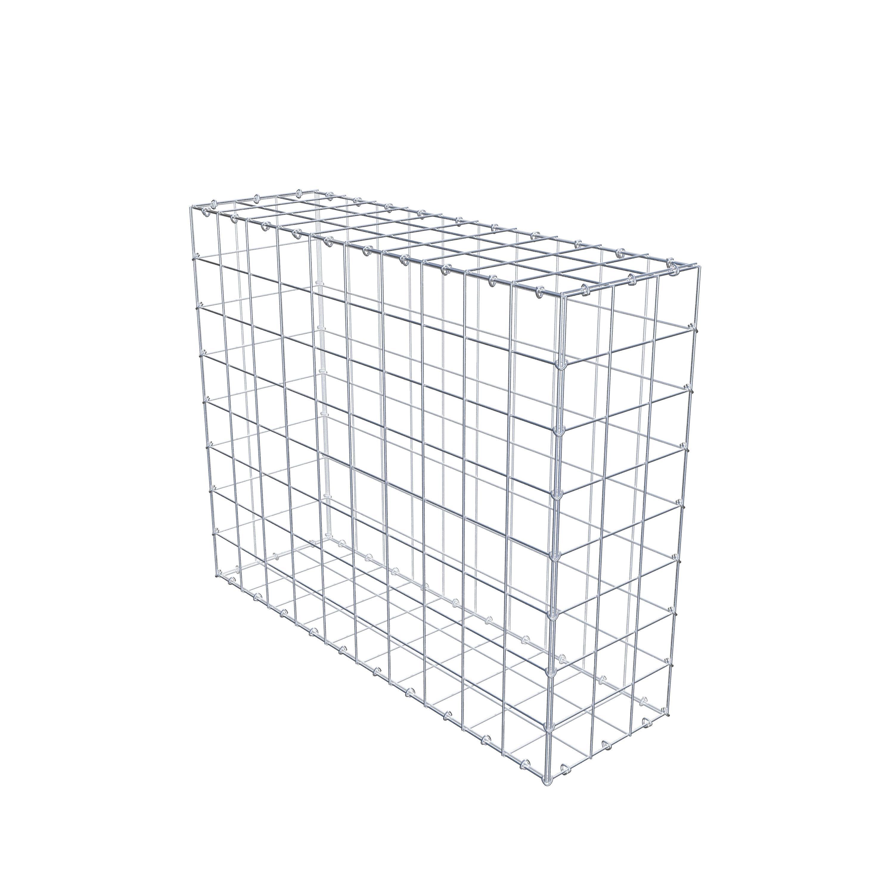 Schanskorf 100 cm x 80 cm x 30 cm (L x H x D), maaswijdte 10 cm x 10 cm, C-ring