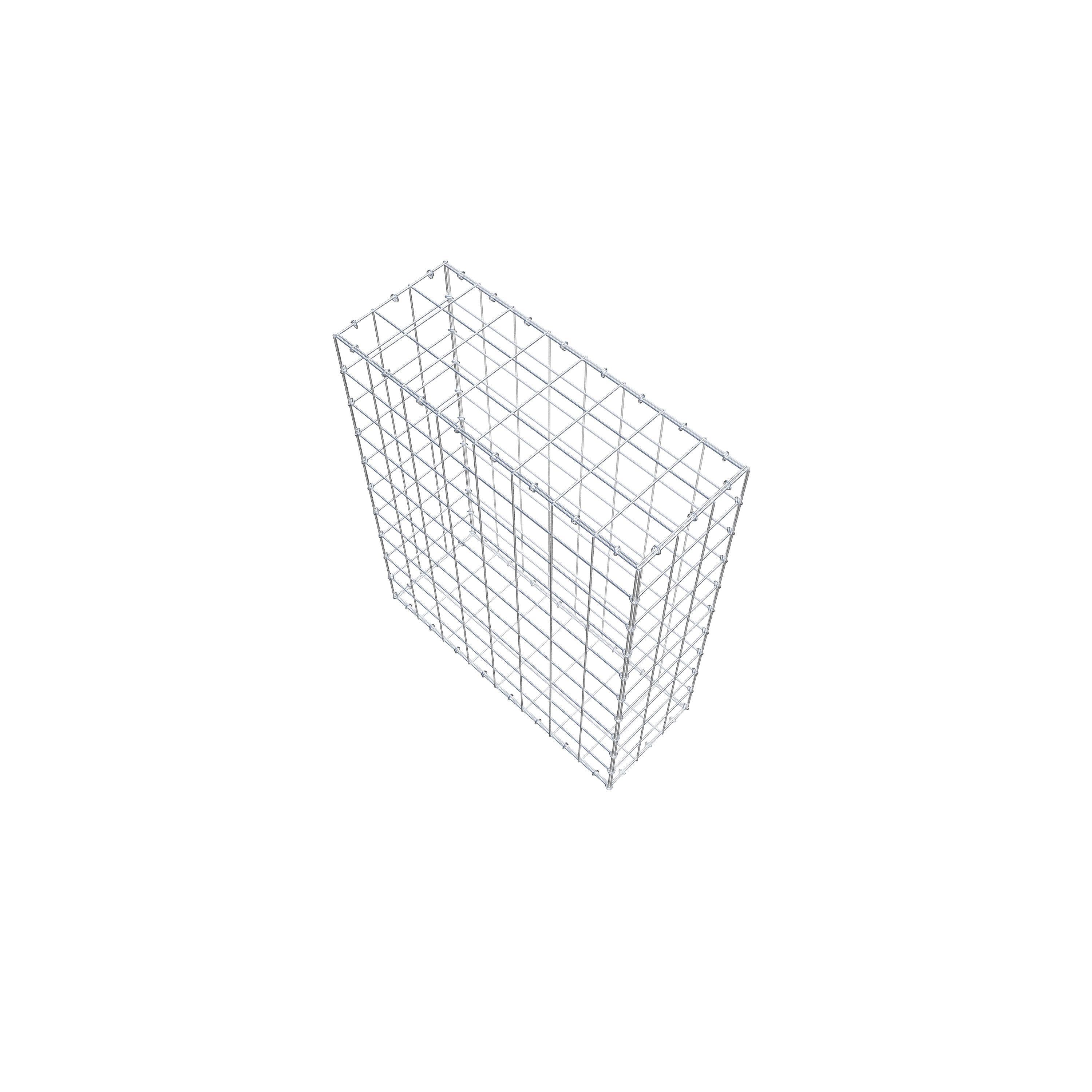 Schanskorf 100 cm x 80 cm x 30 cm (L x H x D), maaswijdte 10 cm x 10 cm, C-ring