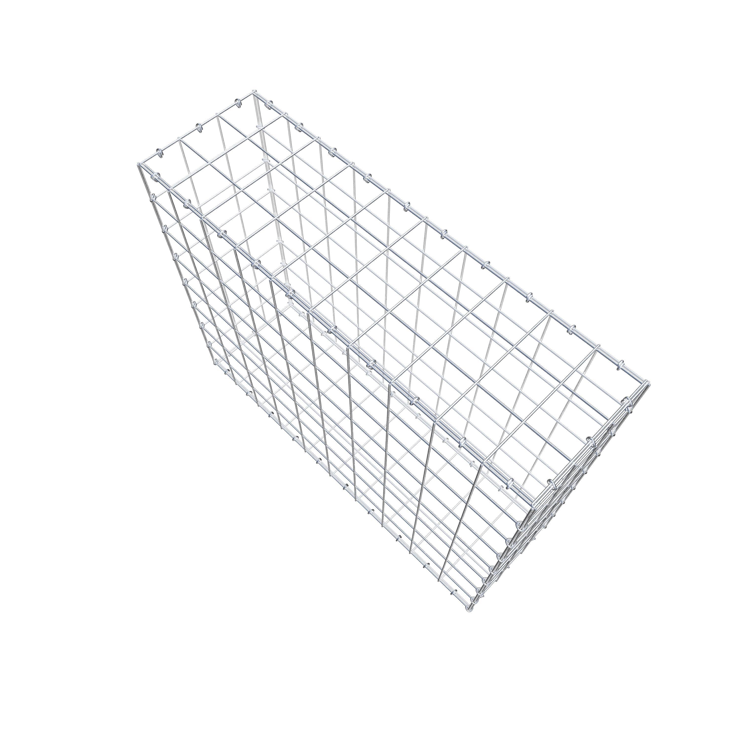 Schanskorf 100 cm x 80 cm x 30 cm (L x H x D), maaswijdte 10 cm x 10 cm, C-ring