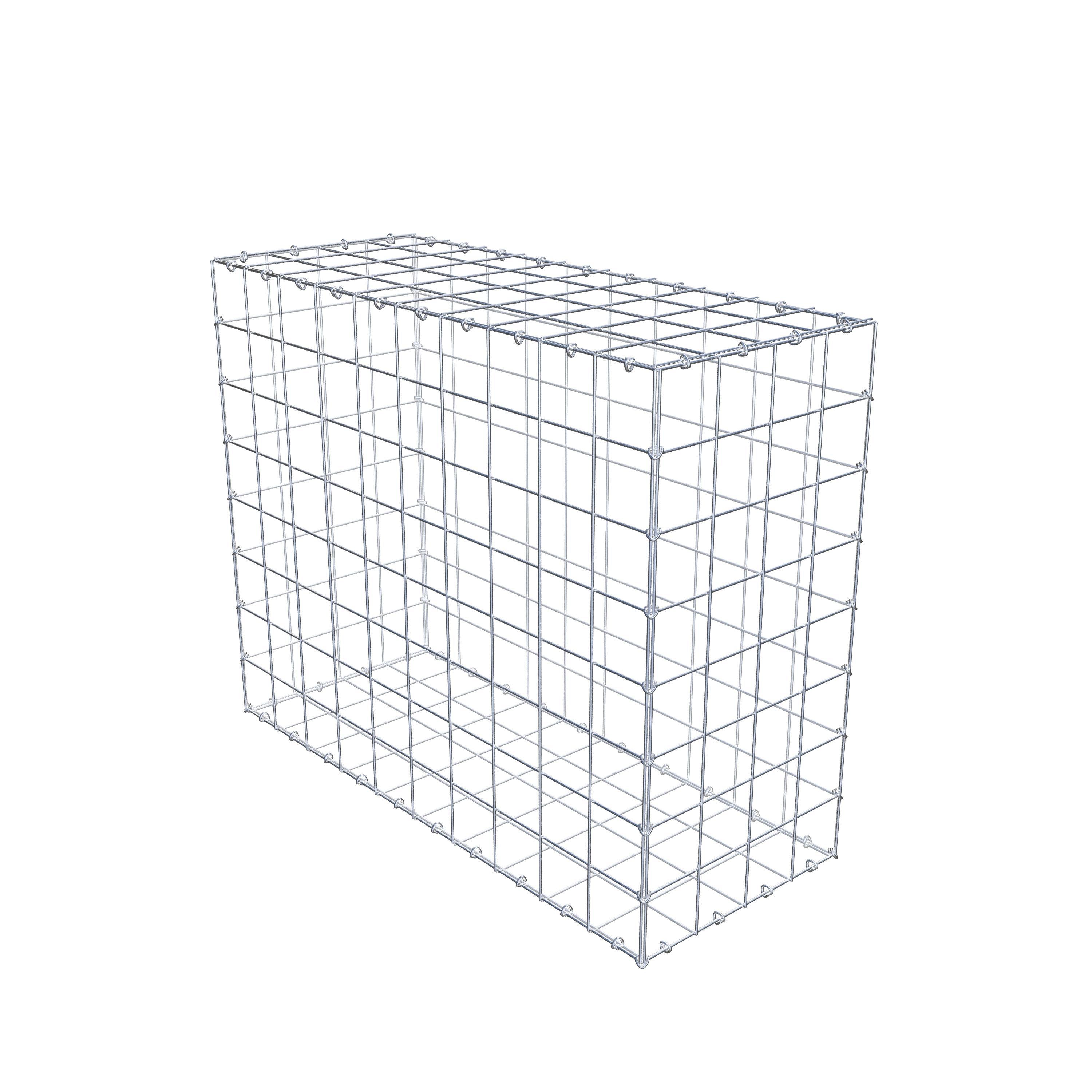 Gabion 100 cm x 80 cm x 40 cm (L x H x D), maskestørrelse 10 cm x 10 cm, C-ring