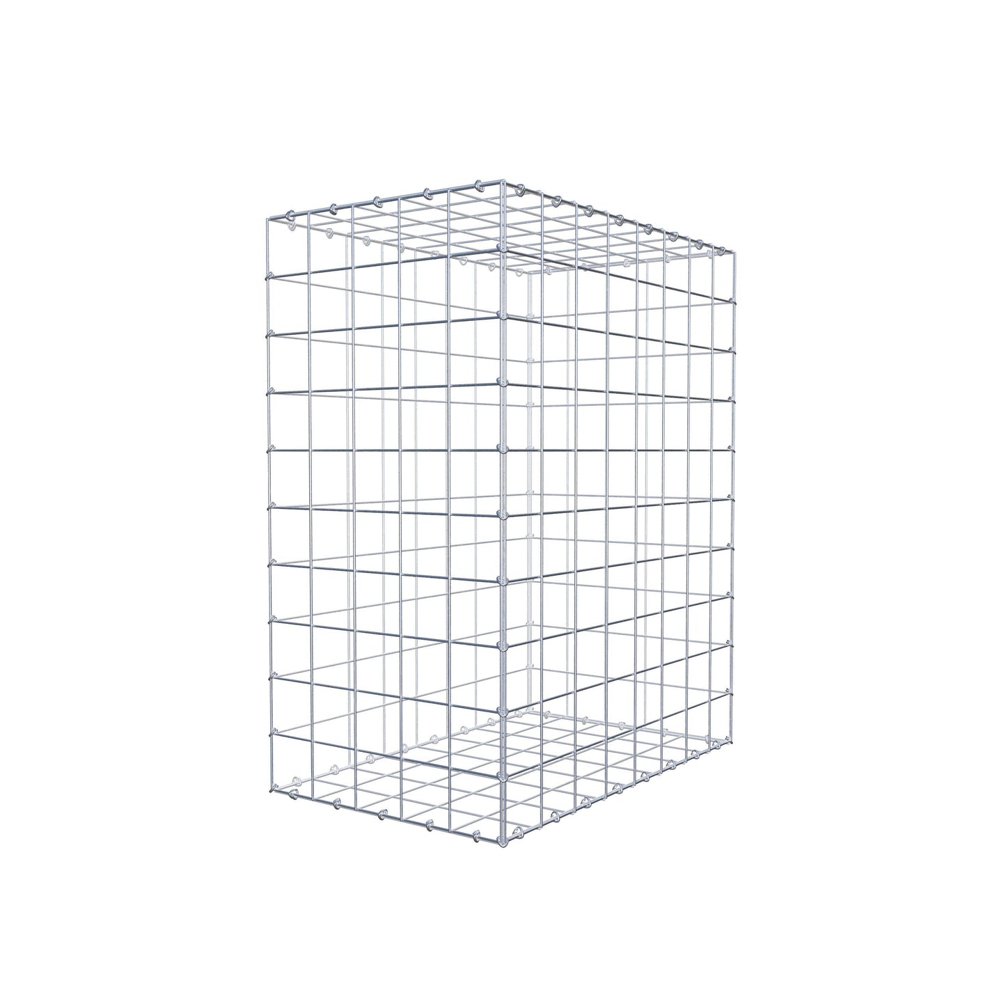 Gabion 100 cm x 80 cm x 50 cm (L x H x D), maskestørrelse 10 cm x 10 cm, C-ring