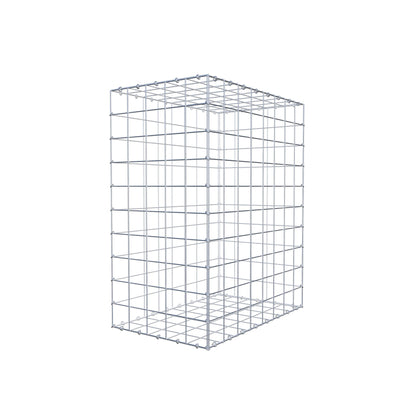 Gabion 100 cm x 80 cm x 50 cm (L x H x D), maskestørrelse 10 cm x 10 cm, C-ring