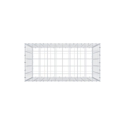 Gabion 100 cm x 80 cm x 50 cm (L x H x D), maskestørrelse 10 cm x 10 cm, C-ring
