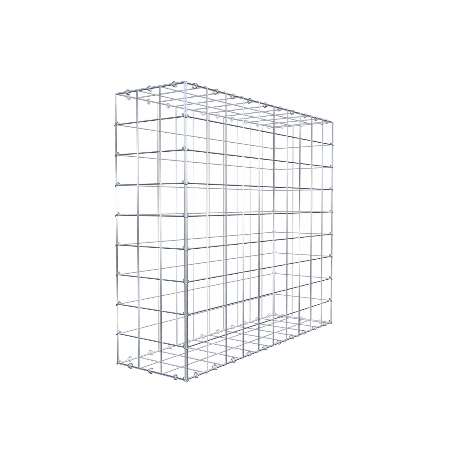 Gabion 100 cm x 90 cm x 30 cm (L x H x D), mesh size 10 cm x 10 cm, C-ring