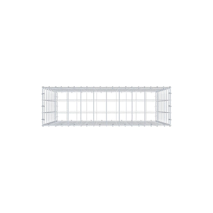 Gabion 100 cm x 90 cm x 30 cm (L x H x D), mesh size 10 cm x 10 cm, C-ring