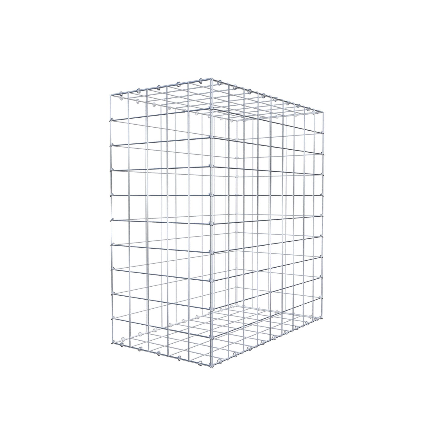 Gabion 100 cm x 90 cm x 50 cm (L x H x P), mailles 10 cm x 10 cm, anneau en C