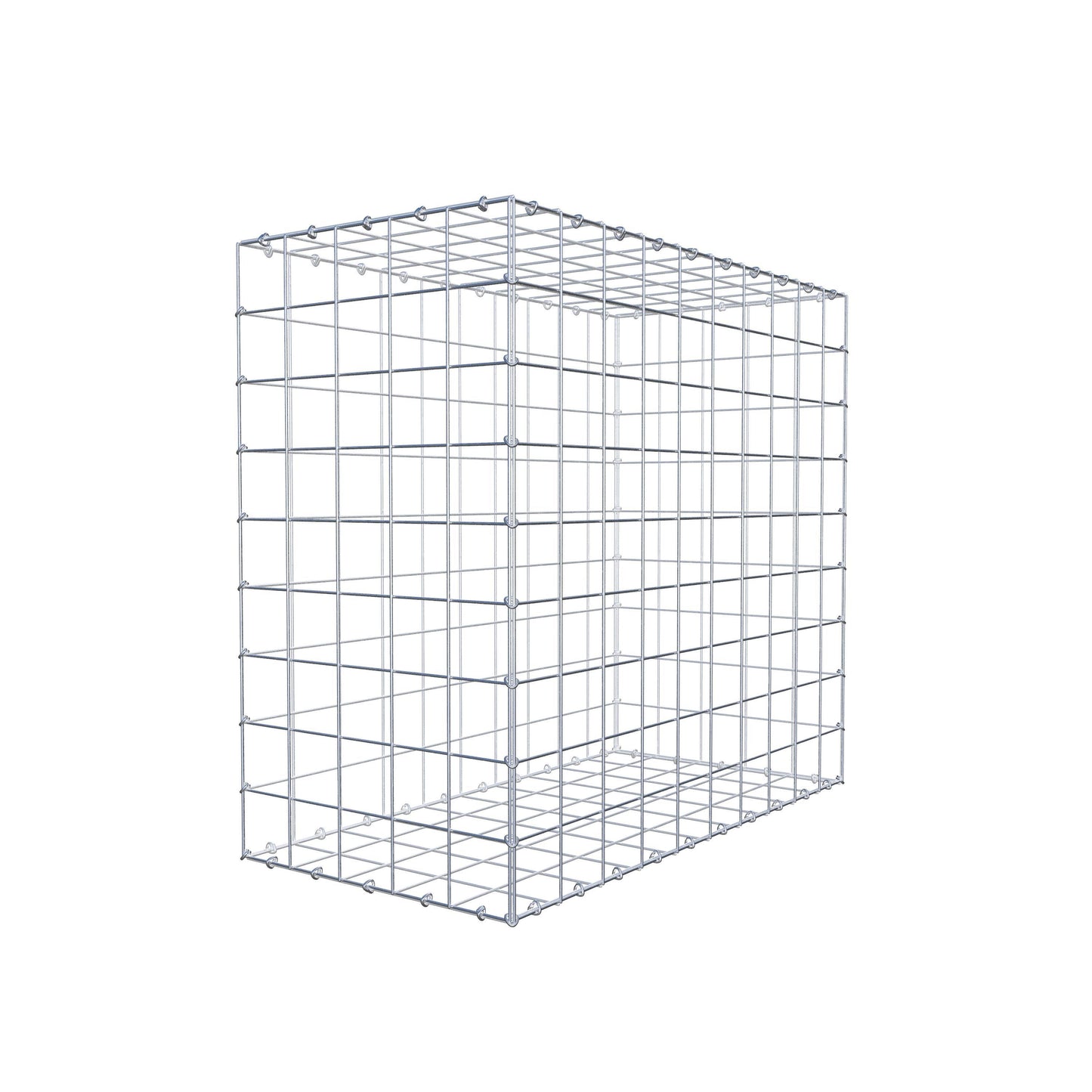Gabion 100 cm x 90 cm x 50 cm (L x H x P), mailles 10 cm x 10 cm, anneau en C