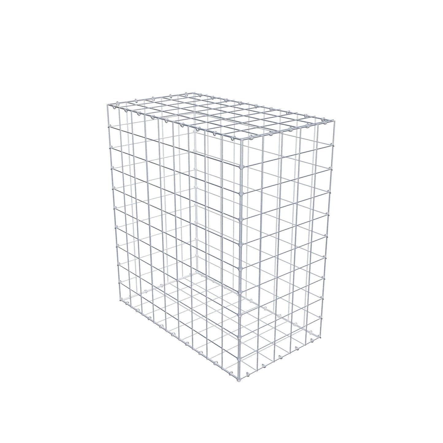 Gabion 100 cm x 90 cm x 50 cm (L x H x P), mailles 10 cm x 10 cm, anneau en C