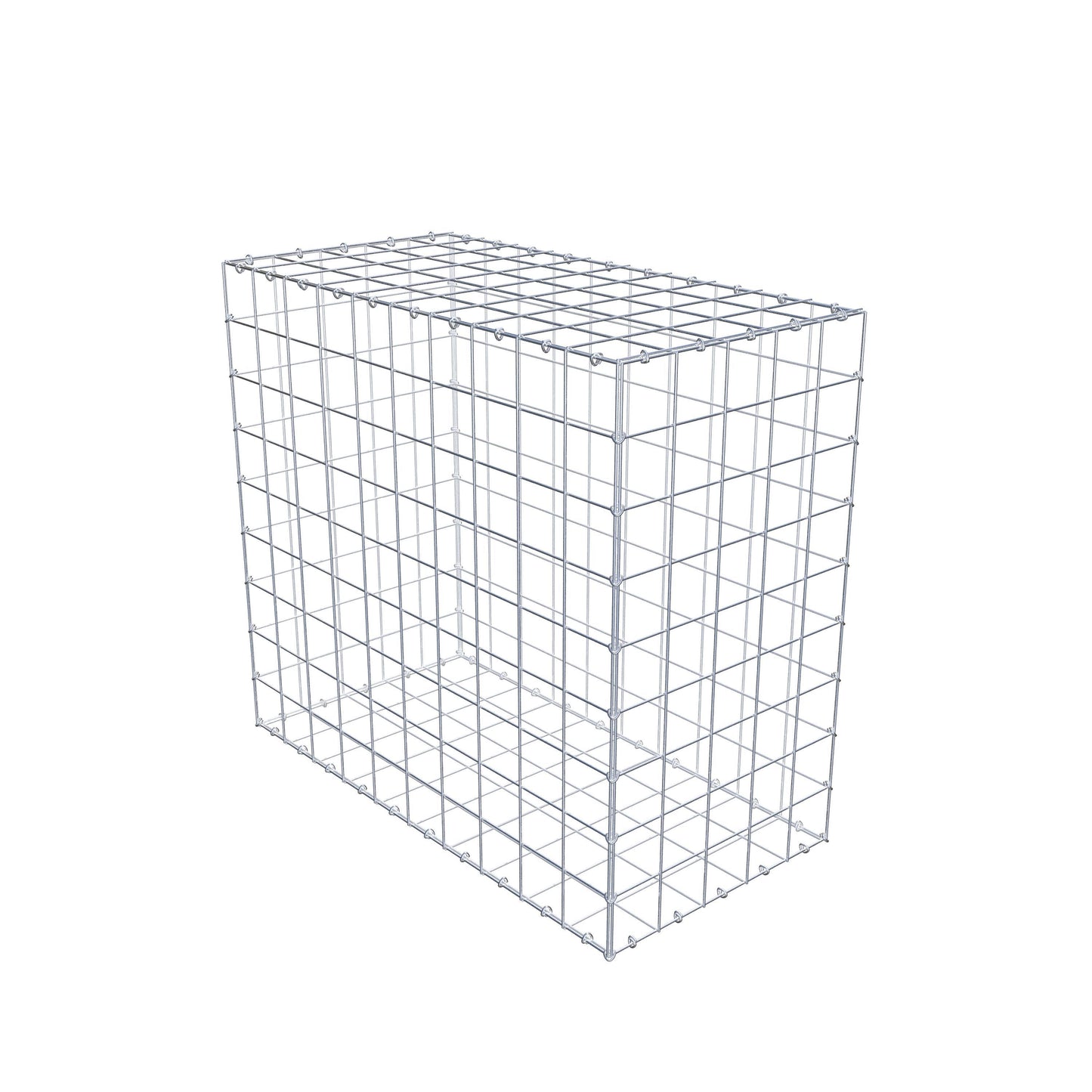Gabion 100 cm x 90 cm x 50 cm (L x H x P), mailles 10 cm x 10 cm, anneau en C