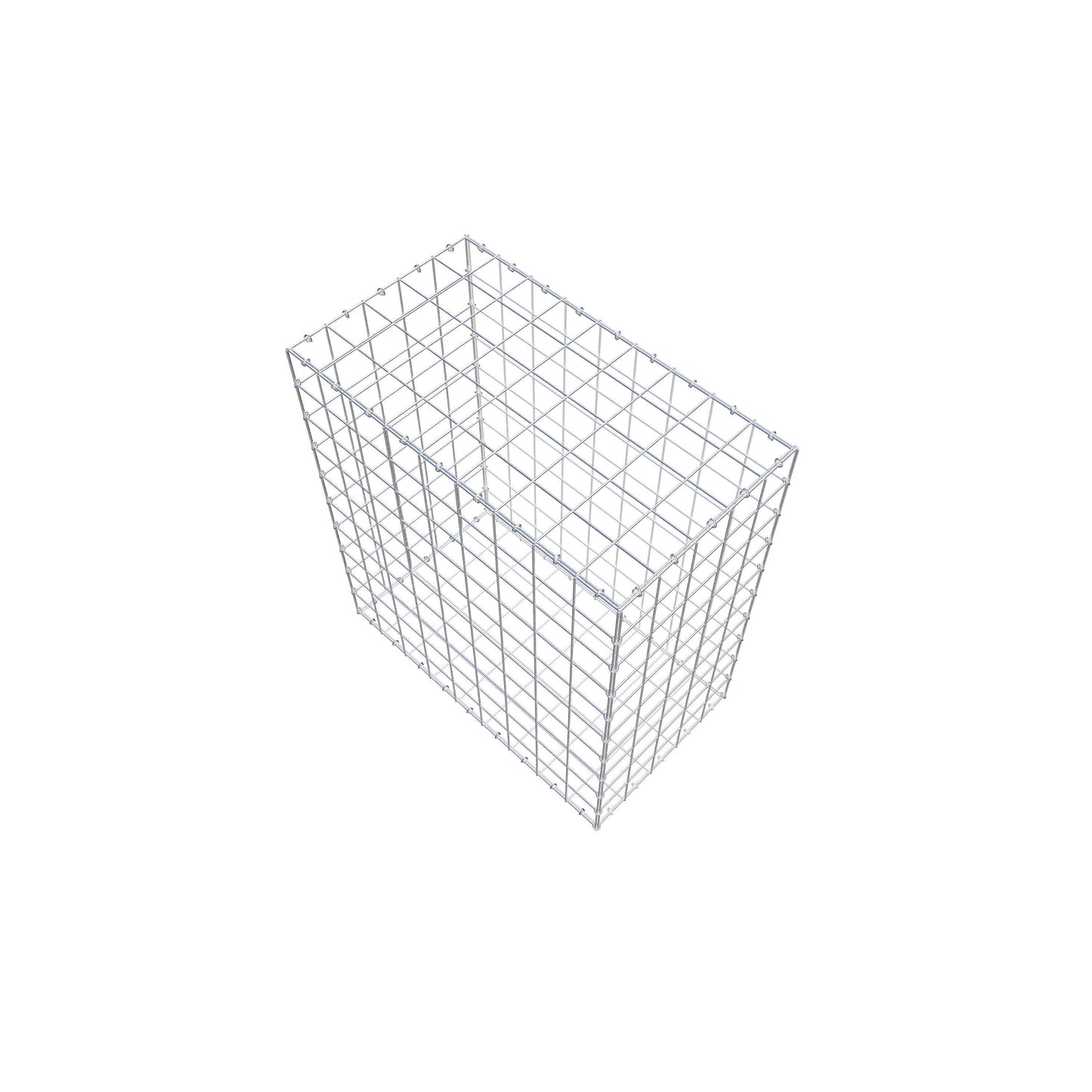 Gabion 100 cm x 90 cm x 50 cm (L x H x P), mailles 10 cm x 10 cm, anneau en C