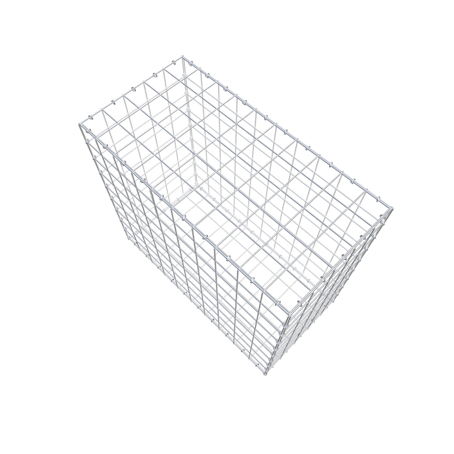 Gabion 100 cm x 90 cm x 50 cm (L x H x P), mailles 10 cm x 10 cm, anneau en C