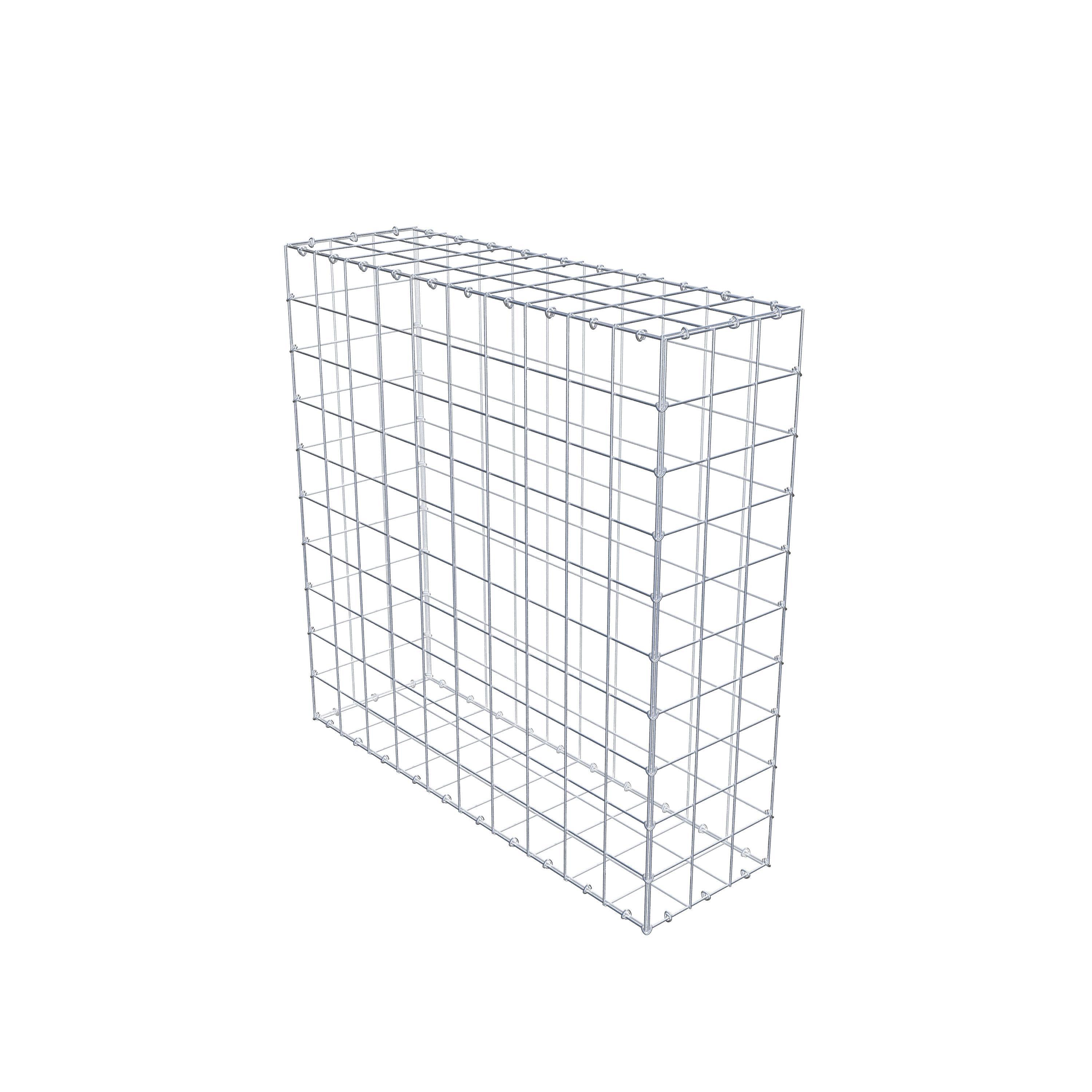 Schanskorf 100 cm x 100 cm x 30 cm (L x H x D), maaswijdte 10 cm x 10 cm, C-ring