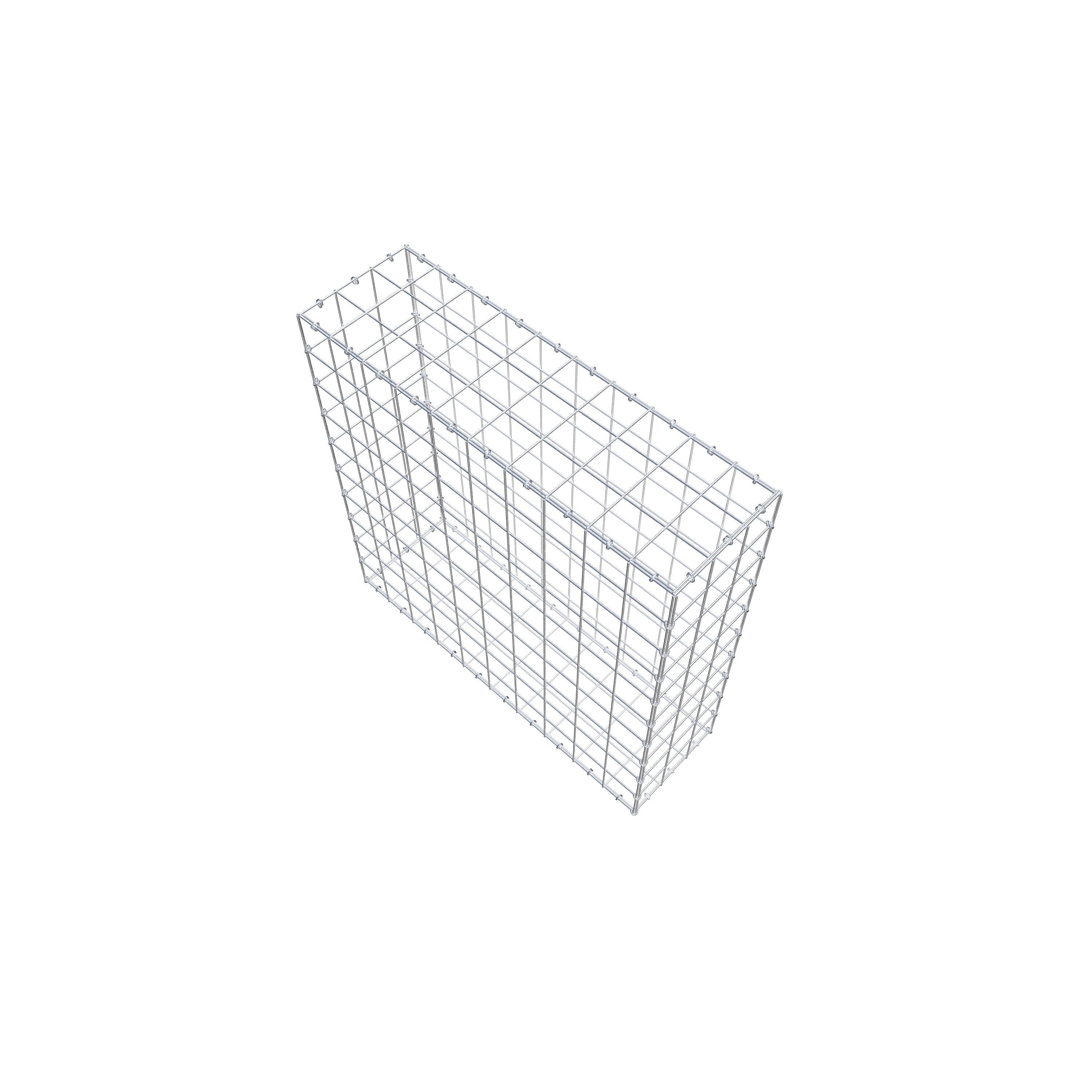 Schanskorf 100 cm x 100 cm x 30 cm (L x H x D), maaswijdte 10 cm x 10 cm, C-ring