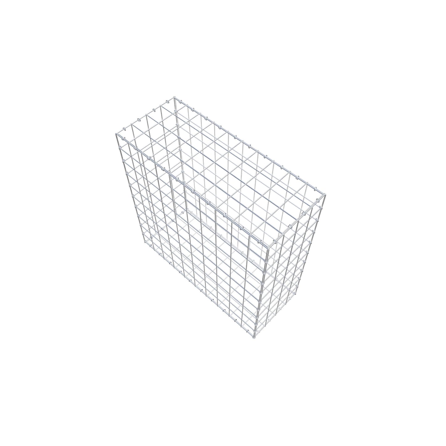 Gabion 100 cm x 100 cm x 40 cm (L x H x D), mesh size 10 cm x 10 cm, C-ring