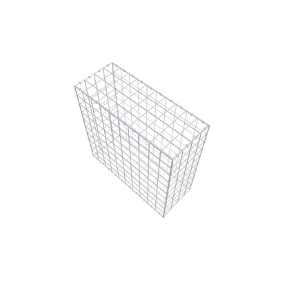 Gabion 100 cm x 100 cm x 40 cm (L x H x D), mesh size 10 cm x 10 cm, C-ring