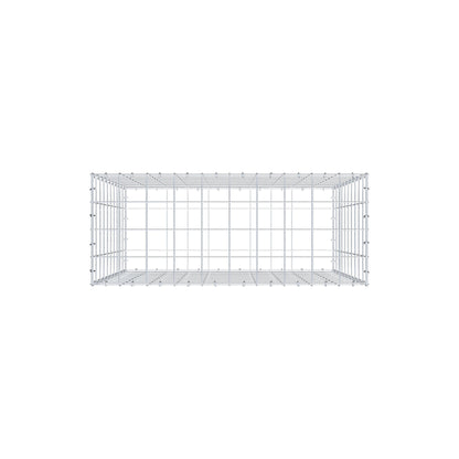 Gabion 100 cm x 100 cm x 40 cm (L x H x D), mesh size 10 cm x 10 cm, C-ring