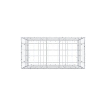 Gabion 100 cm x 100 cm x 50 cm (L x H x D), maskestørrelse 10 cm x 10 cm, C-ring