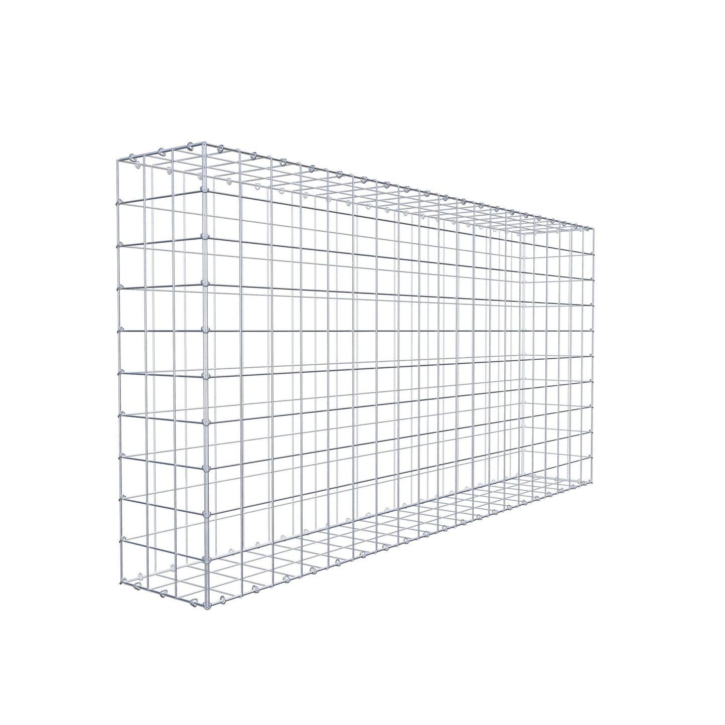 Gabion 200 cm x 100 cm x 30 cm (L x H x D), mesh size 10 cm x 10 cm, C-ring