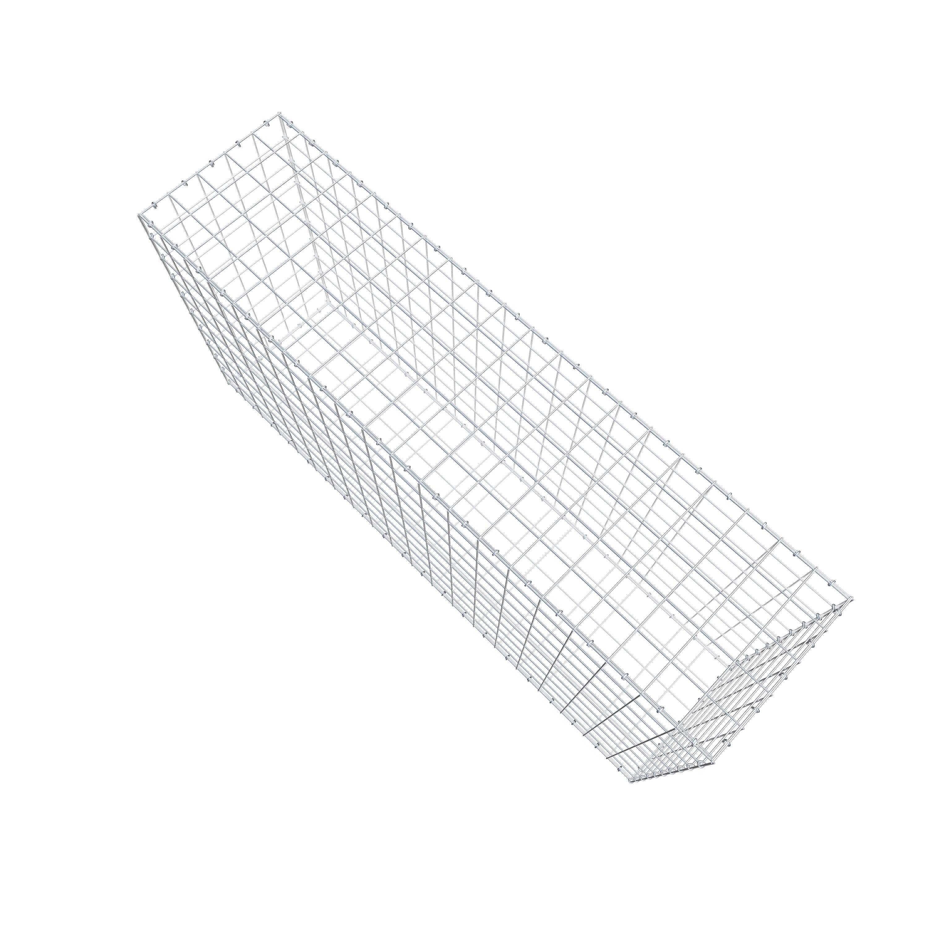 Schanskorf 200 cm x 100 cm x 50 cm (L x H x D), maaswijdte 10 cm x 10 cm, C-ring