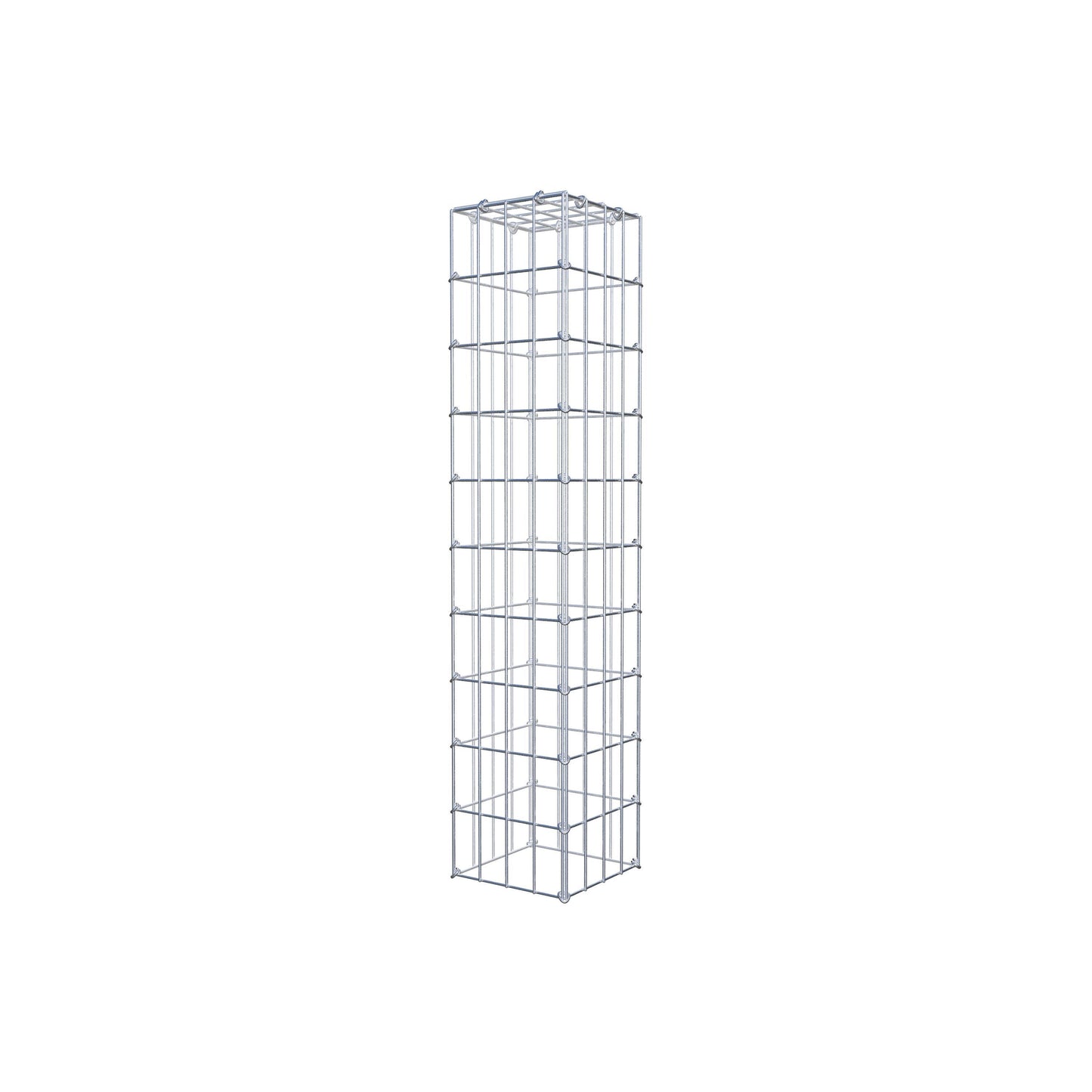 Mounted gabion type 3 100 cm x 20 cm x 20 cm (L x H x D), mesh size 5 cm x 10 cm, C-ring