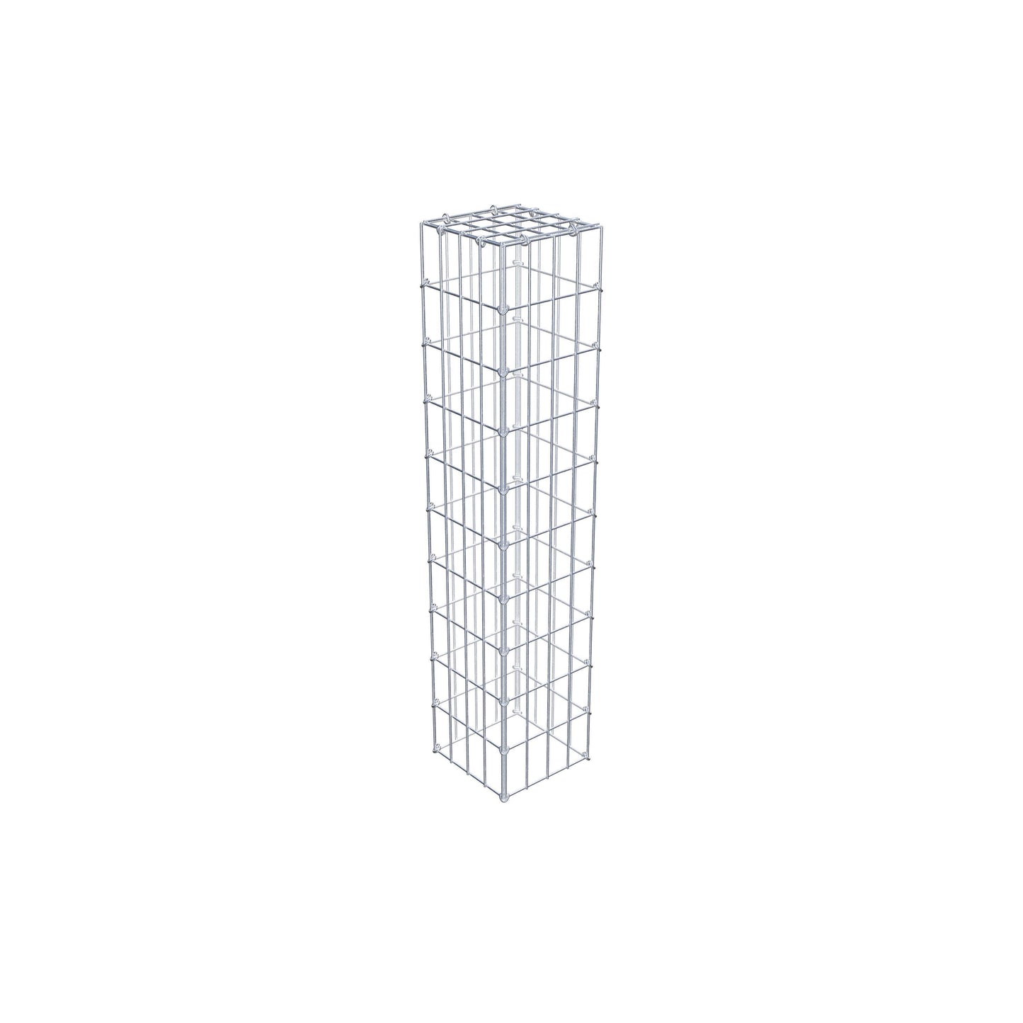 Mounted gabion type 3 100 cm x 20 cm x 20 cm (L x H x D), mesh size 5 cm x 10 cm, C-ring