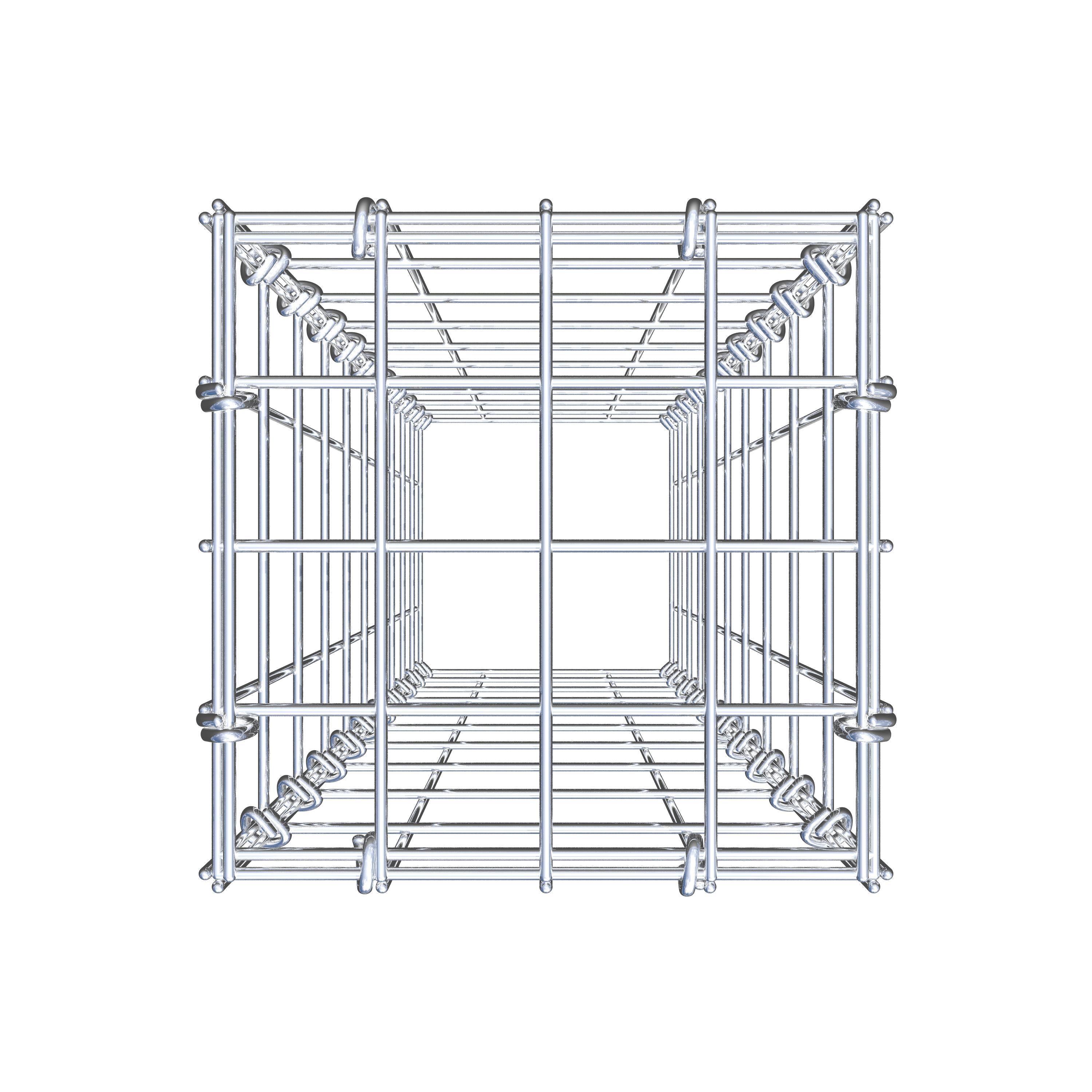 Gabbione aggiuntivo di tipo 3 100 cm x 20 cm x 20 cm (L x A x P), maglia 5 cm x 10 cm, anello a C