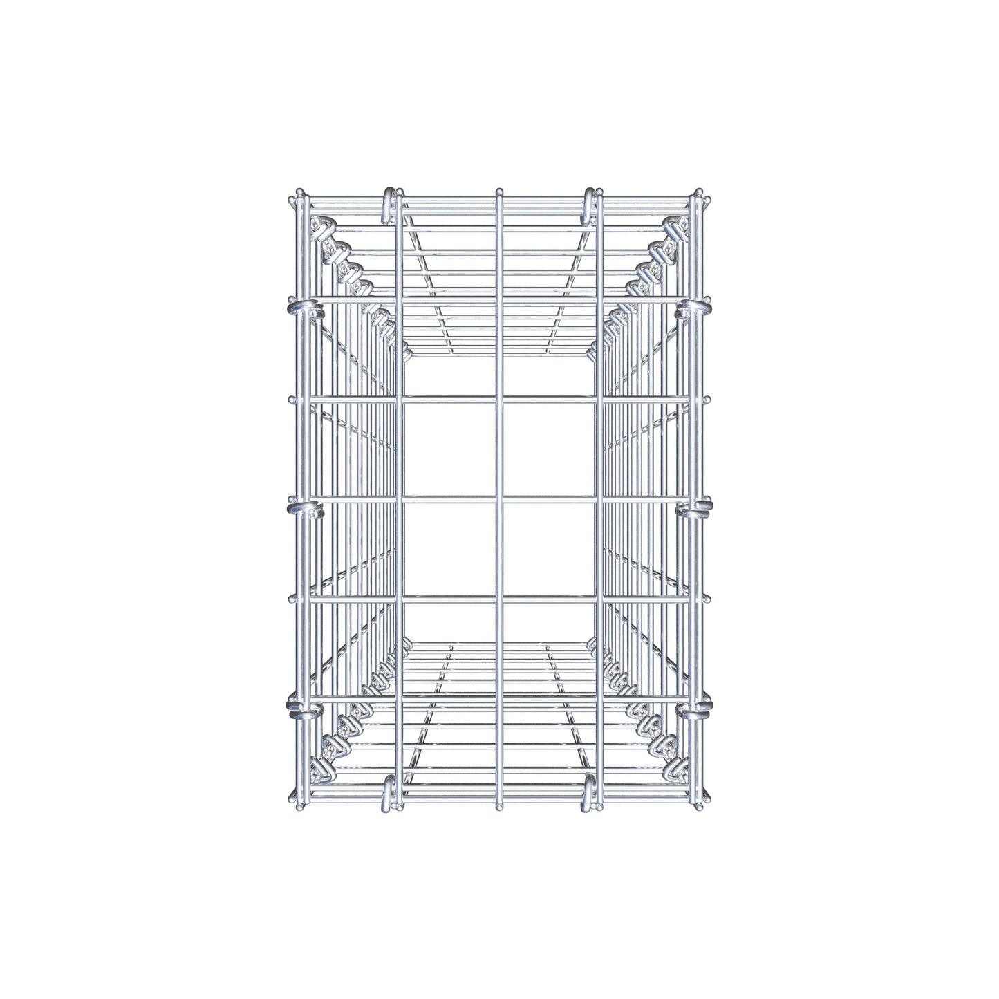 Gabião Tipo 3 100 cm x 20 cm x 30 cm (C x A x P), malhagem 5 cm x 10 cm, anel C