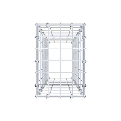 Gabião Tipo 3 100 cm x 20 cm x 30 cm (C x A x P), malhagem 5 cm x 10 cm, anel C