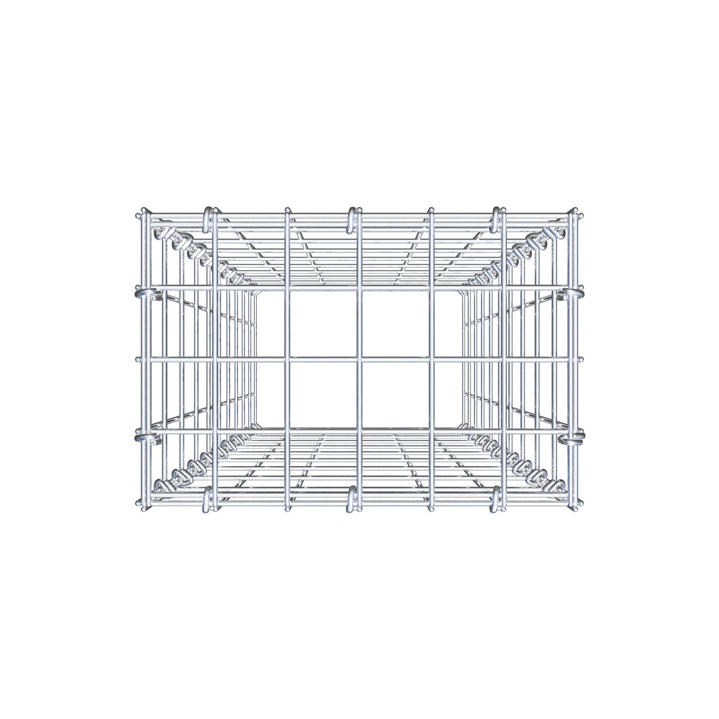 Gabião Tipo 3 100 cm x 30 cm x 20 cm (C x A x P), malhagem 5 cm x 10 cm, anel C