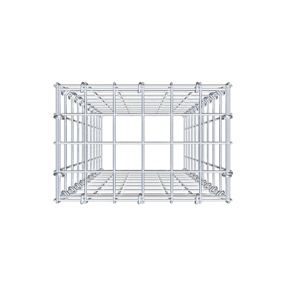 Gabião Tipo 3 100 cm x 30 cm x 20 cm (C x A x P), malhagem 5 cm x 10 cm, anel C